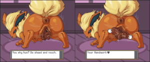 pokemon-porn-–-talking-to-viewer,-gaping,-big-clitoris,-orange-body,-genitals,-dialogue