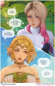 the-legend-of-zelda-rule-porn-–-comic,-prywinko,-text-bubble,-gwen-stacy,-blonde-hair,-spider-gwen