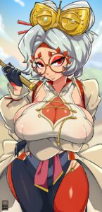 the-legend-of-zelda-hentai-xxx-–-glasses,-nipples-visible-through-clothing,-nipples,-purah,-clothed