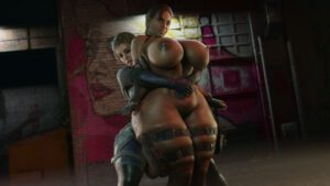 resident-evil-rule-porn-–-human,-mature-female,-voluptuous-female,-thick-legs,-curvy,-busty,-brown-skin