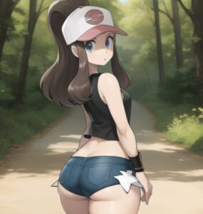 hilda-rule-–-booty-shorts,-forest,-baseball-cap