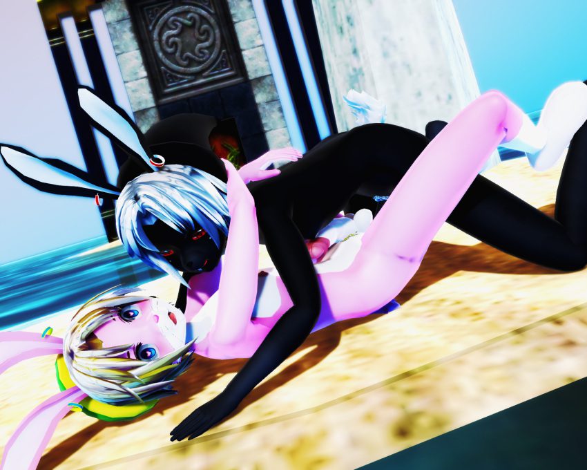 the-legend-of-zelda-hentai-–-headgear,-headwear,-black-body,-<es,-penis,-silver-hair