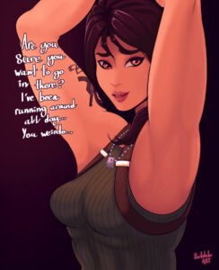 headhunter-hentai-–-armpits,-armpit-fetish,-ls,-solo,-female-only,-cleavage,-breasts