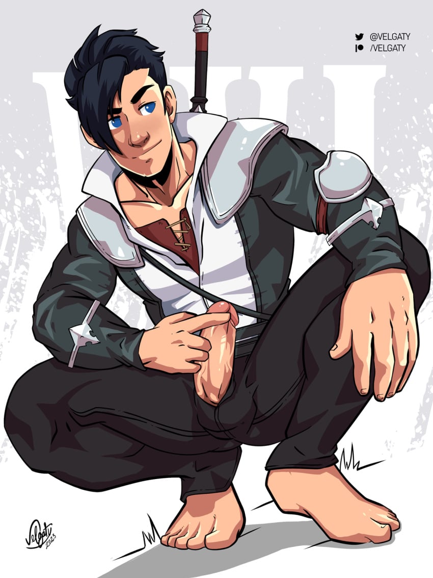 final-fantasy-porn-hentai-–-clive-rosfield,-male-only,-huge-balls,-armor