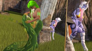 celestial-hentai-xxx-–-yellow-eyes,-penis,-solo-focus,-duo,-green-hair,-artwork),-naga