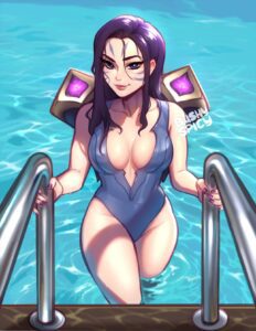league-of-legends-porn-–-pool,-holding-object,-looking-at-viewer,-in-water