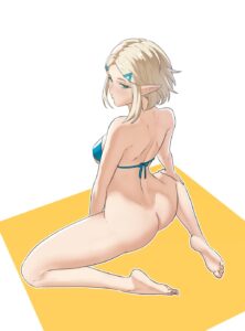 the-legend-of-zelda-free-sex-art-–-looking-at-viewer,-the-legend-of-zelda:-tears-of-the-kingdom,-female-only,-english-commentary,-blue-swimsuit