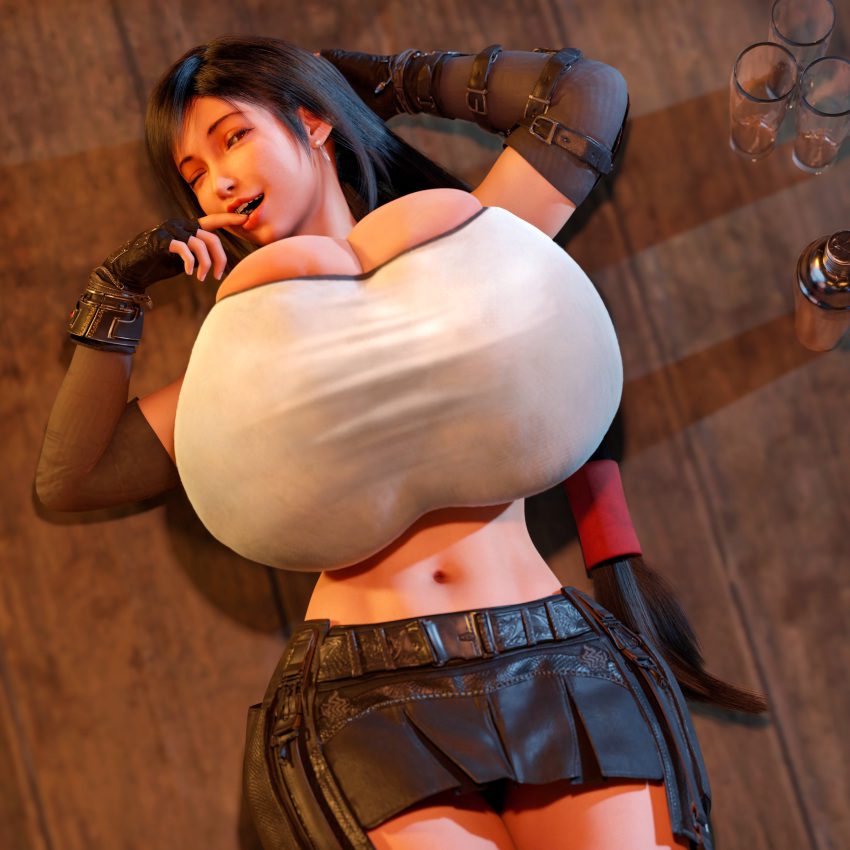 final-fantasy-hot-hentai-–-wink,-black-hair,-gigantic-breasts,-cleavage-overflow,-on-back,-superbig