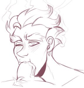 overwatch-hentai-–-cum-in-mouth,-male-only,-junkrat,-one-eye-closed
