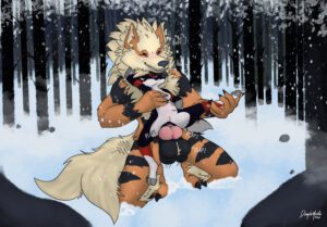 pokemon-hentai-porn-–-panting,-spreading,-forest,-fluffy-chest,-laying-on-chest
