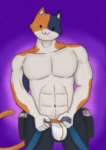 meowscles-sex-art-–-underwear,-abs,-suspenders,-lewd-latte,-big-muscles