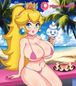 pokemon-hentai-porn-–-micro-bikini,-thick-thighs,-raydonxd,-looking-at-viewer,-pokémon-(species),-tied-hair,-navel
