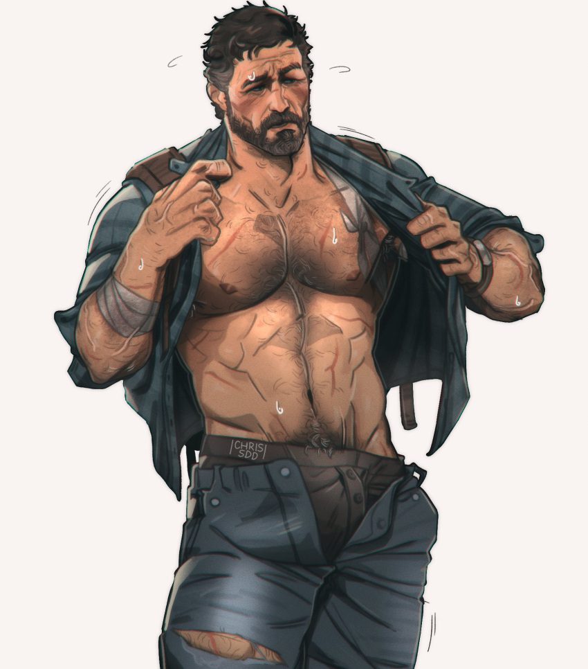 the-last-of-us-hentai-xxx-–-muscular-male,-facial-hair,-hairy-arms,-armpit-hair,-bulge,-bara