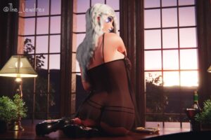 ark-hentai-porn-–-white-hair,-underwear,-sitting-on-table,-lamp,-presenting,-female