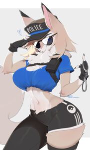pokemon-hentai-–-cleavage,-wide-hips,-animal-nose,-teeth,-cuffs,-personification