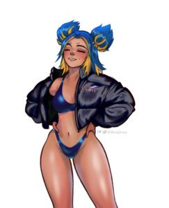 neon-porn-hentai-–-bikini,-blue-bikini,-multicolored-hair,-thick-thighs