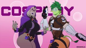 overwatch-sex-art-–-huge-ass,-dc-comics,-thighs,-green-hair,-brokenmojo,-holding-weapon,-simple-background