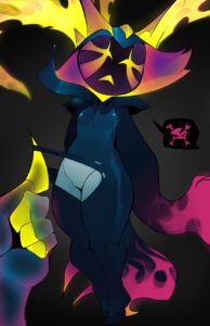 vex-hot-hentai-–-grey-background,-solo,-humanoid,-pussy,-simple-background,-blue-bodysuit,-thick-thighs