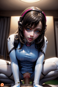 overwatch-game-porn-–-female,-ai-hands,-looking-at-viewer,-seductive,-d.va,-patreon,-eugenericai