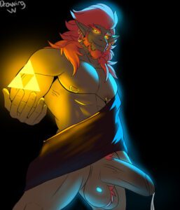 the-legend-of-zelda-rule-porn-–-ganondorf,-tears-of-the-kingdom,-muscular,-muscles,-beard,-triforce