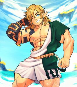 the-legend-of-zelda-hot-hentai-–-male-only,-pecs,-muscular,-male,-abs