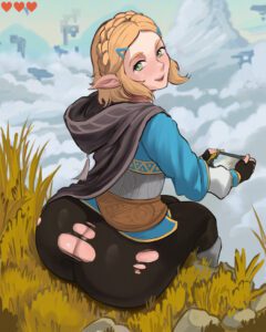 the-legend-of-zelda-sex-art-–-tears-of-the-kingdom,-solo-female,-tablet,-large-ass