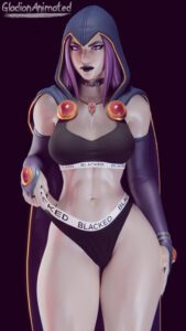 raven-hentai-–-choker,-hood-up,-clothing,-open-eyes,-purple-hair