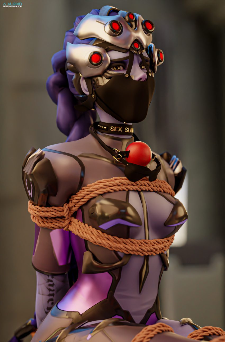 overwatch-porn-–-rope-harness,-widowmaker,-gag,-arms-behind-back,-panel-gag,-algoid