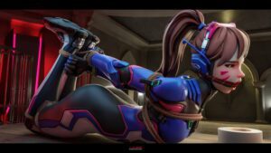 overwatch-xxx-art-–-hana-song,-clothed-female,-algoid,-d.va,-bondage,-gagged