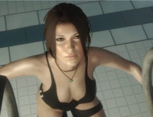 skyrim-hentai-art-–-lara-croft-(survivor),-pool,-tomb-raider,-swimsuit,-brown-eyes