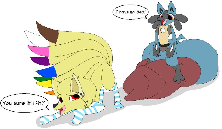 pokemon-sex-art-–-sitting-on-own-balls,-sheath,-canine-penis,-green-tail