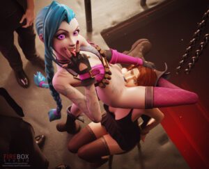 jinx-hot-hentai-–-crossover,-pink-eyes,-bangs,-twintails,-interrogation-room,-forced,-tattooed-arm