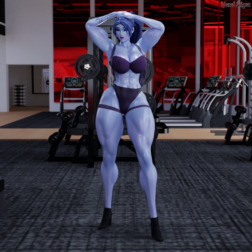 overwatch-game-porn-–-yellow-eyes,-purple-skin,-thunder-thighs,-tattoo