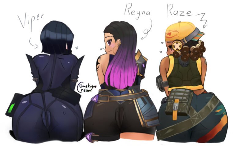 viper,-reyna-&-raze-butts-(umekigoecream)