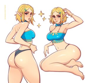 the-legend-of-zelda-hentai-xxx-–-thighs,-pierced-ears,-cleavage,-blue-eyes