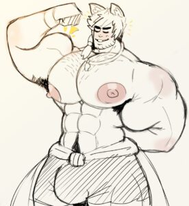 league-of-legends-rule-porn-–-flexing,-muscular,-animal-ears,-male,-pool-party-sett,-male-only