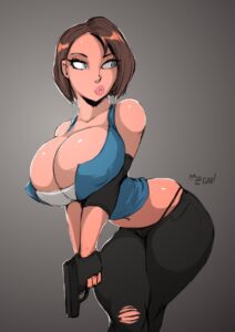 resident-evil-hentai-–-huge-breasts,-gray-background,-huge-breasts,