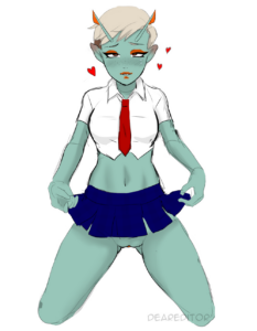 joey-rule-–-schoolgirl,-pussy,-navel,-midriff-baring-shirt,-freckles,-white-background