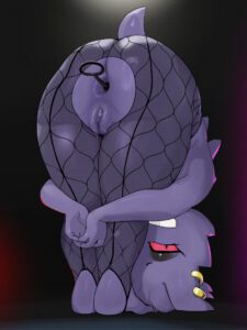 pokemon-hot-hentai-–-female,-genitals,-red-eyes,-anal-beads,-purple-body,-torn-clothing,-sex-toy-in-ass