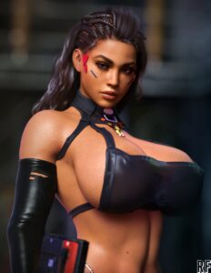 resident-evil-rule-porn-–-resident-evil-olo,-african,-african-female,-cleavage