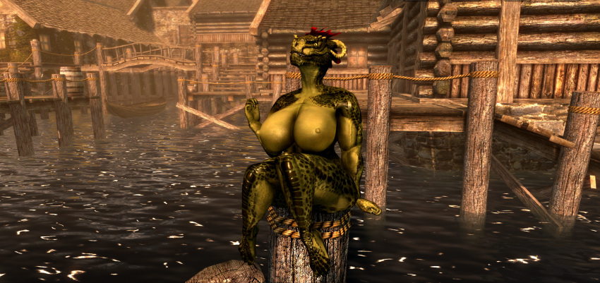 skyrim-xxx-art-–-nude,-red-feathers,-barefoot,-solo
