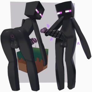 minecraft-xxx-art-–-enderman,-humanoid,-fat-butt,-erection