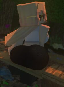 minecraft-hentai-porn-–-clothing,-black-leggings,-pussy,-flowing-hair,-white-crop-top