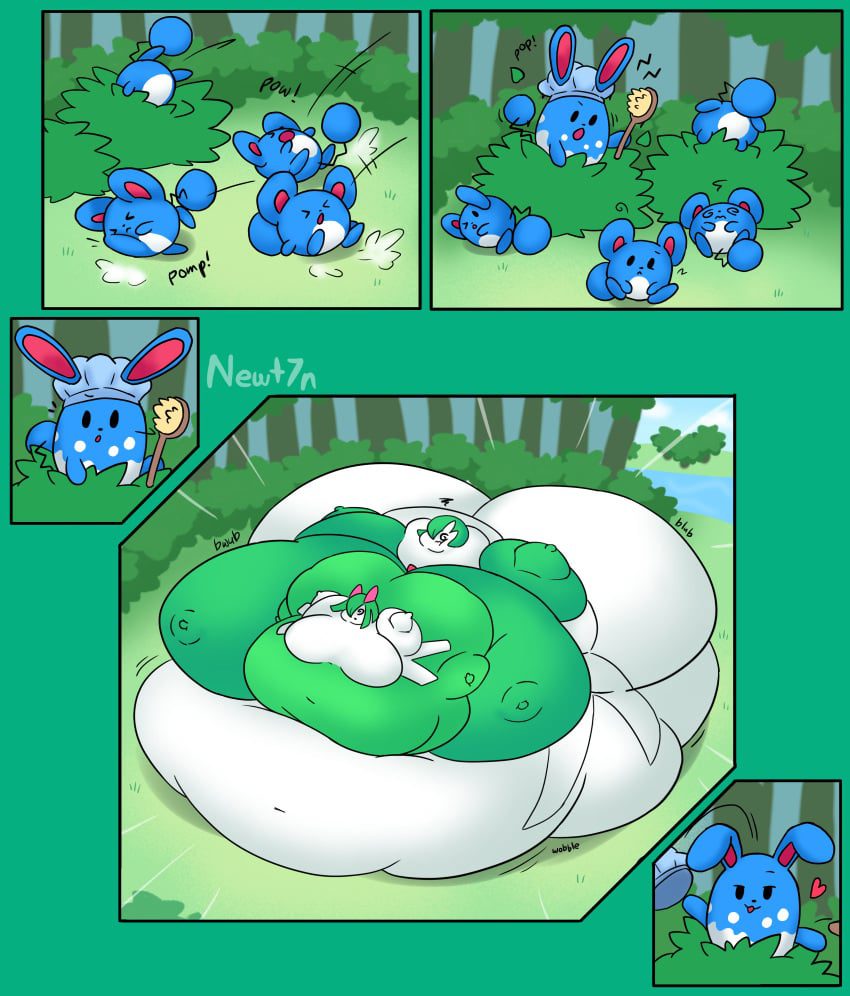 pokemon-porn-hentai-–-fat,-newtcomic-page,-gardevoir,-big-breasts,-spherical-inflation,-big-belly