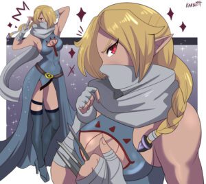 the-legend-of-zelda-hentai-art-–-red-eyes,-tied-hair,-pointy-ears,