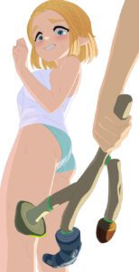 the-legend-of-zelda-game-hentai-–-mushroom,-crown-braid,-sexually-suggestive,-hand-up,-princess-zelda