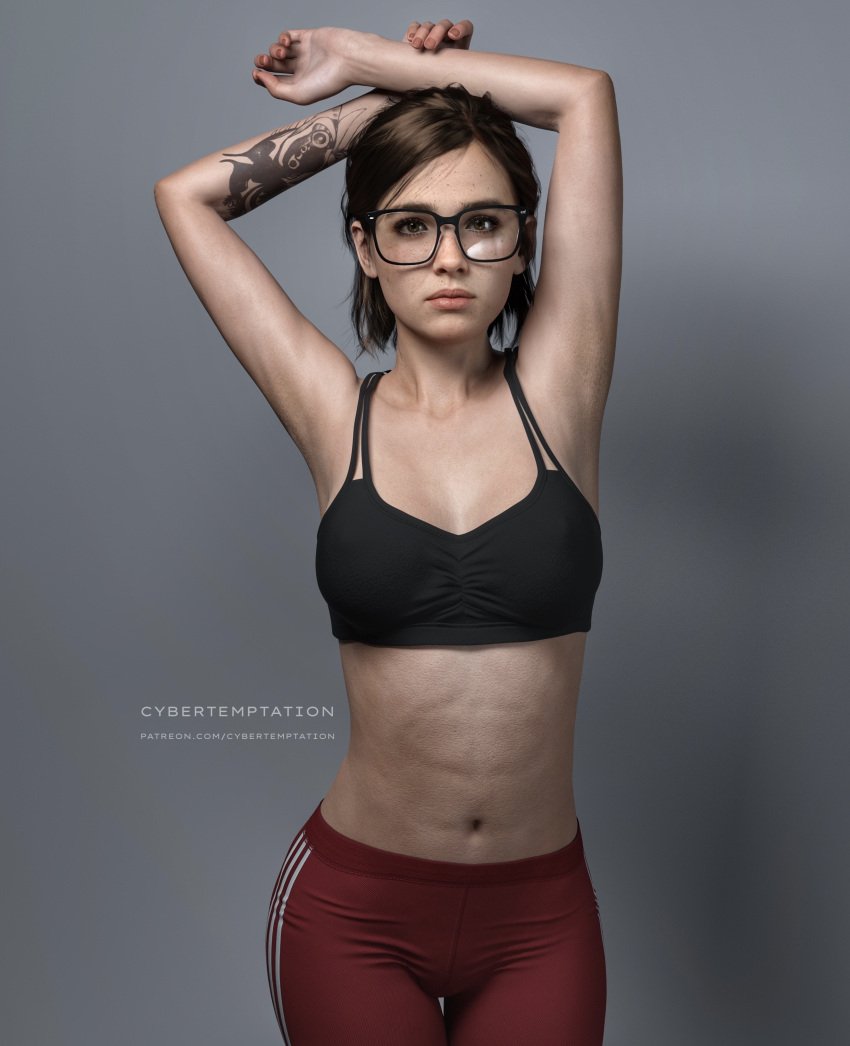 ellie-xxx-art-–-female-focus,-looking-at-viewer,-sportswear,-cybertemptation,-medium-breasts,-abs
