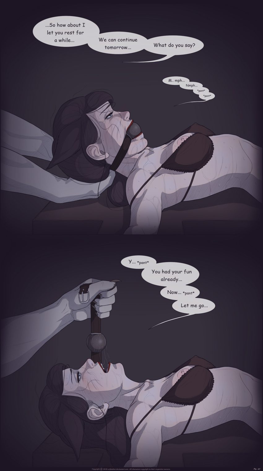 league-of-legends-hentai-xxx-–-captured-heroine,-wtfeather,-rengar,-gag-removed,-text,-crying-with-eyes-open,-sweat