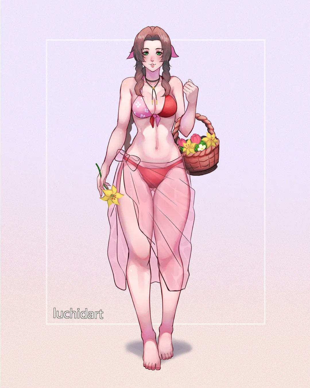 final-fantasy-xxx-art-–-swimsuit,-bikini,-green-eyes,-brown-hair,-final-fantasy-vii-remake,-aerith-gainsborough
