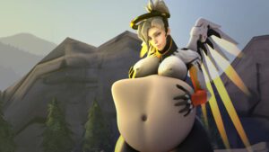 overwatch-hentai-art-–-big-breasts,-female-pred,-huge-belly,-vore,-same-size-vore